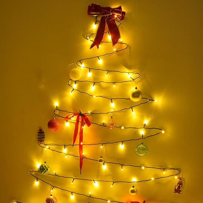 String Lights 66ft Warm White 200 LEDs Outdoor Waterproof