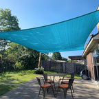 SUNLAX Sun Shade Sail 7' x 9' Turquoise Blue Rectangle Canopy Sail Shade Cover UV Block Permeable Sunshade Outdoor for Patio Backyard Deck Pergola (We Make Custom Size)