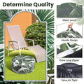 Ottoman Inflatable Round Pouf, Waterproof Cloth, Green, 21-Inch