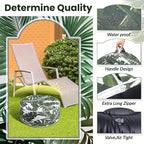 Ottoman Inflatable Round Pouf, Waterproof Cloth, Green, 21-Inch