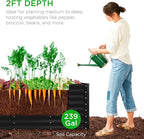 Best Choice Products 8x2x2ft Raised Outdoor Metal Garden Bed, Deep Root Box Planter for Vegetables, Flowers, Herbs, 240 Gallon Capacity, 100% Non Toxic Materials - Black