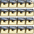 Peasur Solar Lights Outdoor Waterproof 16 Pack, Warm White 140LED Motion Sensor Lights Dusk to Dawn, 3 Modes Solar Fence Security Lighting for Wall Garden Yard Stair Outside