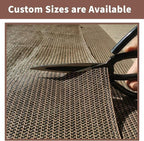 SUNNY GUARD Customized 3.3'x29' Brown Balcony Privacy Screen, 90% Shade - Image 7