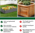 Vengarus 6x3x1FT (2 Pack) Galvanized Raised Garden Bed Kit, Outdoor Metal Planter Box for Vegetables, Rectangular Steel Container, Easy Assembly (Black)