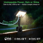 3CCT Clip On Solar Fence Lights Outdoor, Motion Sensor Fixture - Image 4