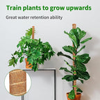 2 Pack 28 Inch Moss Pole Monstera Plant Support, Coir Moss Poles for Climbing Indoor Plants, Bendable Plant Stake Trellis for Potted Plant, Pothos, Philodendron