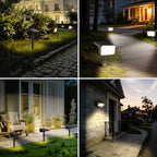 Fabrito Solar Spot Lights Outdoor 10 Pack, [108Leds, 4 Modes] Auto On/Off Spotlights, IP67 Waterproof Landscape Lights for Tree, Yard, Patio, Pool, Pathway, Driveway, Warm White