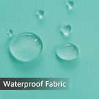 SpaceDresser Waterproof Outdoor Sheer Curtains for Patio - 2 Panels Rod Pocket Indoor Voile Sheer Curtain for Living Room,52W x 120L inch,Turquoise