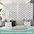 Metal Privacy Screen for Outdoor & Indoor Use, Free Standing Privacy Screen for - Image 6