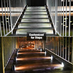 VOLISUN Solar Stair Lights 12 Pack, Solar Step Lights Waterproof IP67, Outdoor Step Light with 13 LEDs, Outdoor Lighting Decor for Yard Stair, Patio, Front Door, Front Porch and Deck(Cool White)