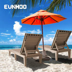 Outdoor Lounge Chaise, Adjustable Pool Lounge Chairs with 5 Positions Backrest, Waterproof Sun Loungers for Garden Pool Beach Patio Deck Sunbathing Set of 4