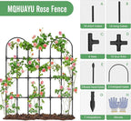 Trellis for Climbing Plants Outdoor,47.2" H Garden Trellis,Rustproof Garden Arch Trellis Cucumber Tomato Support Structure for Raised Bed