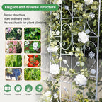 Trellis for Climbing Plants Outdoor, （2 Pack 70.8x19.6-inch）, Generic Metal Garden Trellis, Rustproof, Easy Assembly,（White）