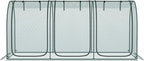 Outsunny 9' x 4' Crop Cage, Plant Protection Tent with Three Zippered Doors, Storage Bag and 4 Ground Stakes, for Garden, Yard, Lawn, Green