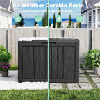 45 GallonOutdoor Storage Box, Resin Deck Boxes Waterproof, IndoorOutdoor Bin - Image 7