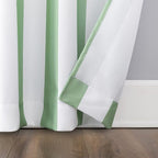 Sun Zero Valencia Cabana Stripe Indoor/Outdoor UV Protectant Energy Efficient Grommet Curtain Panel