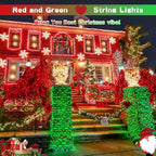 String Lights 168 ft Outdoor Color Changing LED with Remote and Reel