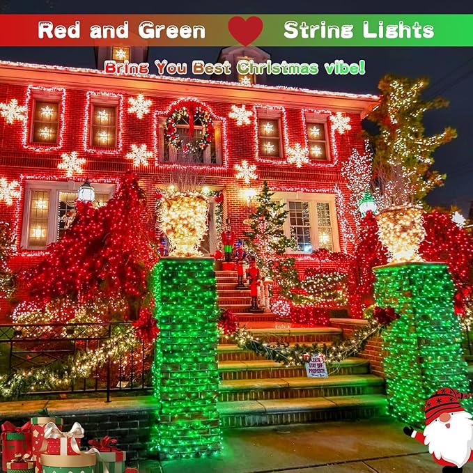 String Lights 168 ft Outdoor Color Changing LED with Remote and Reel