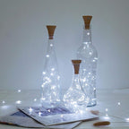 Indoor String Lights for Wine Bottles, 8 Pack Cool White Solar