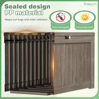 Greesum Outdoor Storage Box 120 Gallon Storage Bin with Lid for Patio Furniture, Garden Tools, Pool Supplies, Lockable, Waterproof and UV Resistant, Coffee