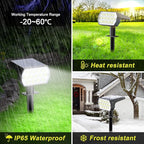 Solar Spot Lights Outdoor, [8 Pack/65 LED] 2-in-1 Solar Landscape Spotlights, 3 Lighting Modes Solar Garden Lights, IP65 Waterproof Flood Lights for Patio Pathway Driveway Yard(Cool White)