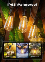 String Lights, 100 Ft Warm White Shatterproof LED Patio Lights
