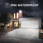 Onforu 130W Flood Lights Outdoor, 13000LM Brightness LED Light Outside, IP65 Waterproof LED Exterior Floodlight with 3 Adjustable Heads, 6500K White Outdoor Security Light for Yard Garage Eave