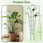 30'' Larger Plant Trellis Indoor, Expandable Metal Trellis for Climbing Plants Indoor, House Plant Climbing Support for Monstera Hoya Pothos, 4P