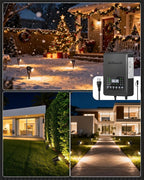 12 Pack Landscape Lights with 2 Zone 300W Low Voltage Transformer, 3000K 12V LED Landscape Lighting Kit, Waterproof Aluminum Landscape Spotlights with Connectors for Yard Tree Garden W01LK06