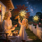 TAKE ME Sun Solar Lights Outdoor Waterproof Metal Garden Stakes for Patio Yard Walkway LawnPatio Mothers Gifts Mom Wife Grandma (Sun)