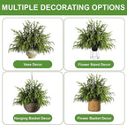 Artificial Pine Greenery Stems, 50 Pack, 18 Inch, Green