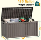 NUNU LAB 180 Gallon Outdoor Storage Box Waterproof, Outside Package Delivery - Image 2