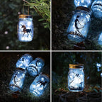 Solar String Lights for Mason Jar Lids, 8 Pack, Cold White Copper Wire