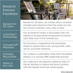 POLYWOOD Presidential Rocking Chair in Pacific Blue