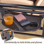 3 in 1 Outdoor Porch Swing with Adjustable Canopy, 3 Seat Outdoor Swing for Adults, Patio Swing Chair with Thickened Cushions,Pillows & Cup Holders for Backyard, Porch, Garden(Khaki)