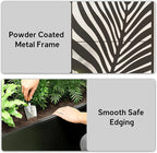 Outsunny Metal Planter Box with Trellis, 71" Tall Raised Garden Bed with Trellis Privacy Screen for Climbing Plants, Large Leaf Cut-Out Privacy Planter for Garden, Patio, Balcony