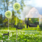Solar Garden Lights Outdoor Decor: 4 Pack Dandelion Solar Flower Lights, 2 Modes 16 LED Colored Solar Lights for Outside, Waterproof Decorative Flowers for Yard, Patio, Gifts for Women Mom