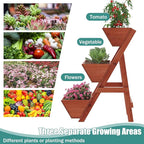 Raised Garden Bed, 3 Tier Small Vertical Garden Planter for Indoor & Outdoor, Raised Planter Box with Legs, Garden Planter Box for Flowers/Vegetables/Plants