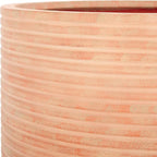SAFAVIEH Outdoor Collection Nardo Terracotta Cement Ficonstone Planter Pot