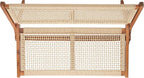 SAFAVIEH Outdoor Collection Kobina Natural Acacia Wood/Natural Rope Foldable Bench (Fully Assembled)