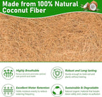 Riare 4 Pack 24 Inch Rectangle Coconut Liners for Planters, Natural Coconut Fiber Planter Liners, Window Box Liner Trough Coco Liner for Outdoor Flower, Garden Wall, Deck & Fence Planter Boxes