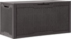 YITAHOME 100 Gallon Outdoor Storage Box, Large Water Resistant Resin Deck Box by YITAHOME