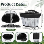 Layhit 6 Pcs Wall Hanging Planters Outdoor Pot Planter Wine Barrel Planter Distressed Oak Thickened Plastic Water Storage Flower Pots for Flower Indoor Outdoor(12 Inches,Wood White)