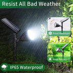 JSOT 600 LM Solar Spotlights Outdoor for Garden,IP65 Waterproof Solar Spot Lights Landscape Lighting for Walkway Wall Garden Backyard Path Pathway Driveway 18LED Beads Cool White 4 Pack