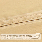 SUNNY GUARD Waterproof Sun Shade Sail 8' x 18' Sand Rectangle UV Block Sunshade for Backyard Yard Deck Patio Garden Outdoor Activities and Facility(Customized)