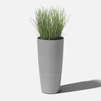 Veradek Mason Series Vega Planter - Round Tall Planter for Indoor or Outdoor Porch/Patio | Made from Plastic-Stone Composite with Drainage Holes | Modern Décor for, Flowers, Interior Plants
