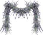 Artificial Lavender Garland 6 Ft Light Purple Faux Greenery Vine