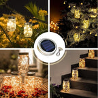 Solar String Lights for Mason Jars, 12 Pack, 30 LED Warm White