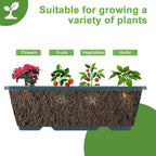 5 Tier Vertical Raised Garden Bed Planter Box, Vertical Raised Bed with Drainage Holes for Indoor Outdoor Herbs Flowers Vegetables Plants,Green