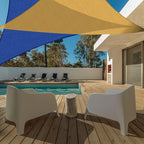 AsterOutdoor Sun Shade Sail Triangle 12' x 12' x 12' UV Block Canopy for Patio Backyard Lawn Garden Outdoor Activities, Terra